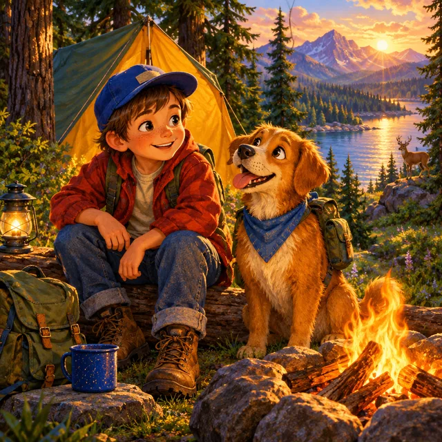 Slater & Charlie Go Camping