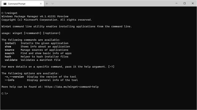 Windows Package Manager