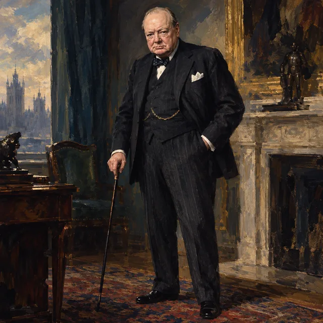 Retrato de Sutherland de Winston Churchill