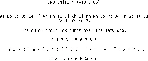GNU Unifont