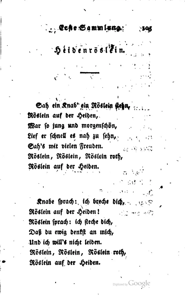 Heidenröslein