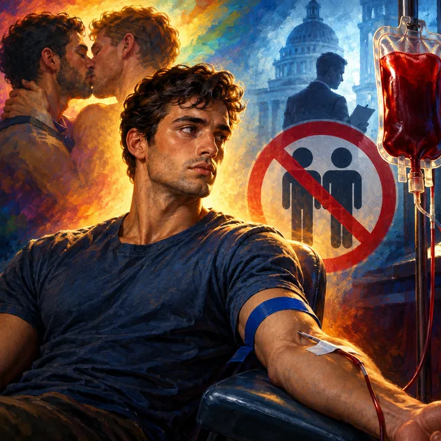 Blood donation restrictions on men who have sex with men
