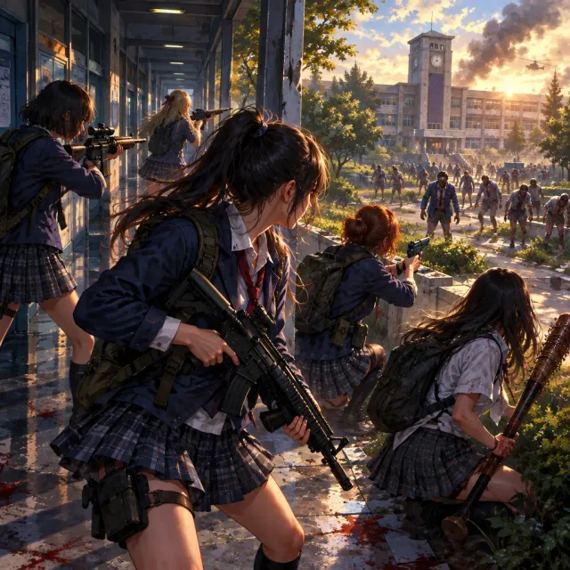 School Girl/Zombie Hunter